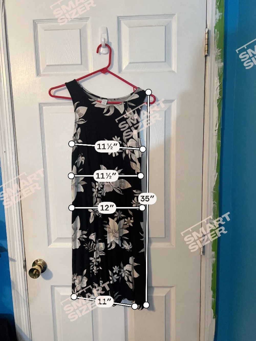 Old Navy Black & White Floral Sleeveless Dress – US Size Small